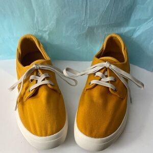 Yellow Canvas Sneakers
